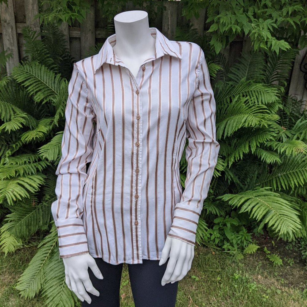 Zara fitted striped shirt